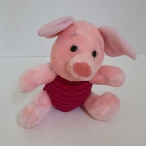 Vintage Disneyland Walt Disney World Piglet Plush made in Korea